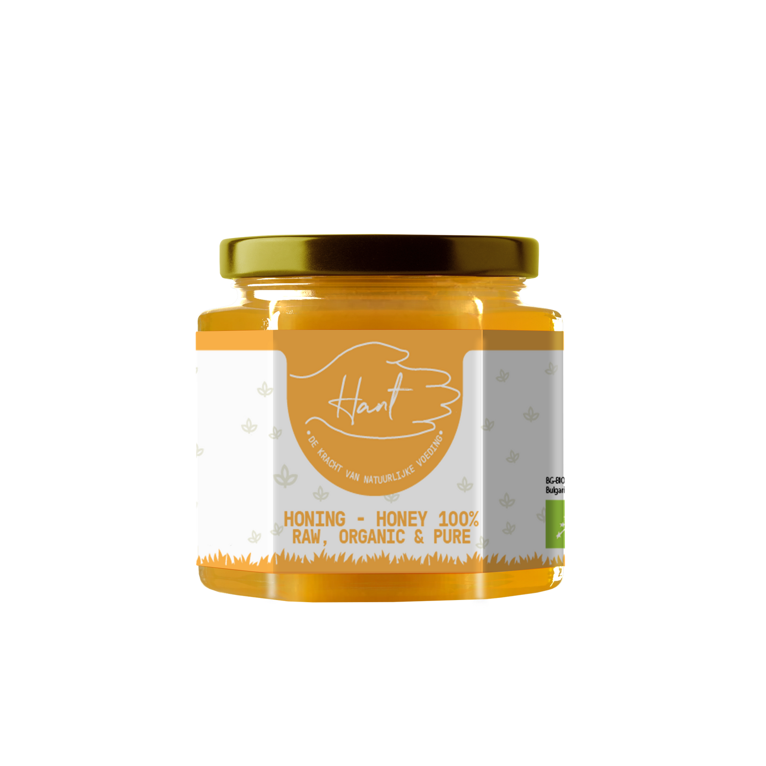 BIO - Rauwe Honing – Onverhit, Ongefilterd & Puur - 100% EU + GRATIS LEPEL - 500g