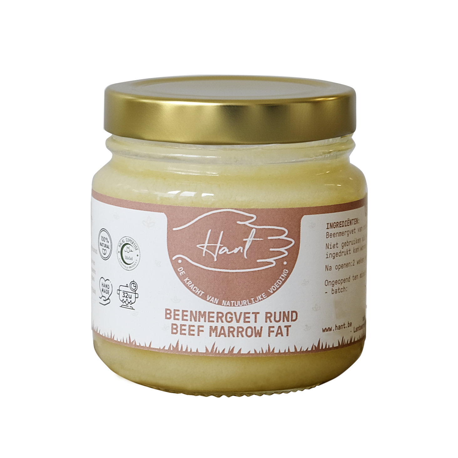 Puur Beenmergvet (boter) - Koken - Haarmasker - Rund - Marrow Fat - 60g
