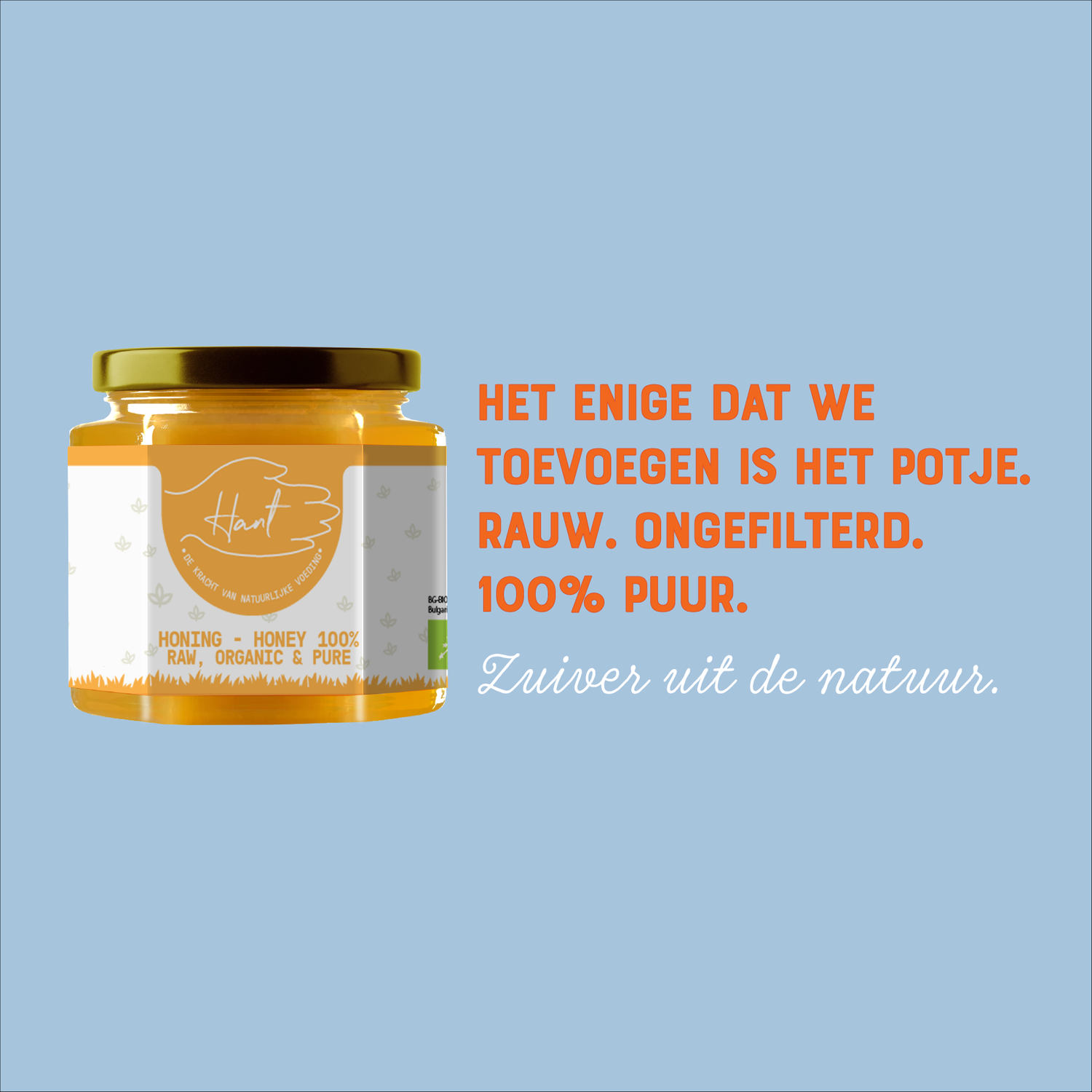 BIO - Rauwe Honing – Onverhit, Ongefilterd & Puur - 500g