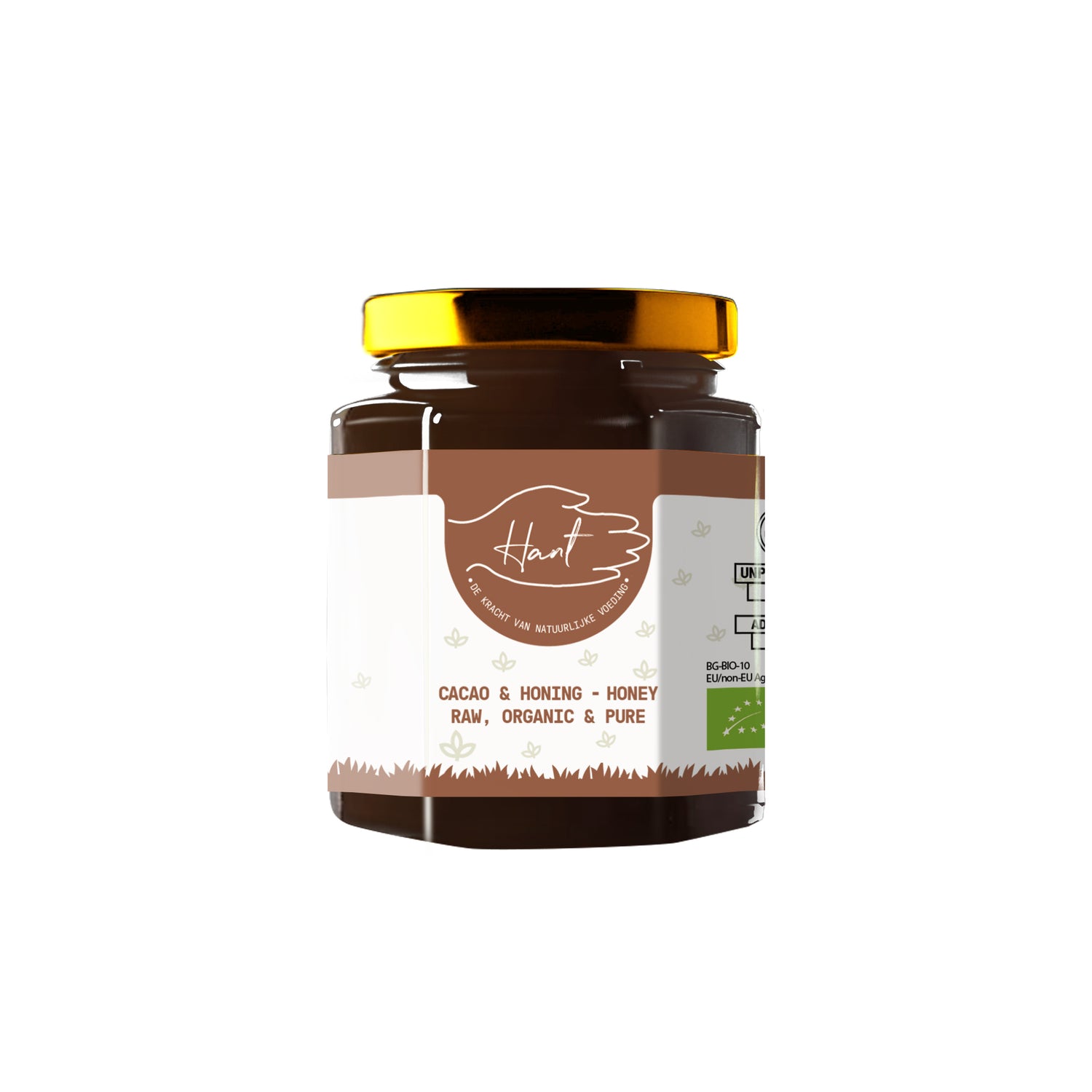 BIO - MELICAO Chocovervanger - Rauwe Honing met Cacao – Ongefilterd + GRATIS LEPEL - 250g