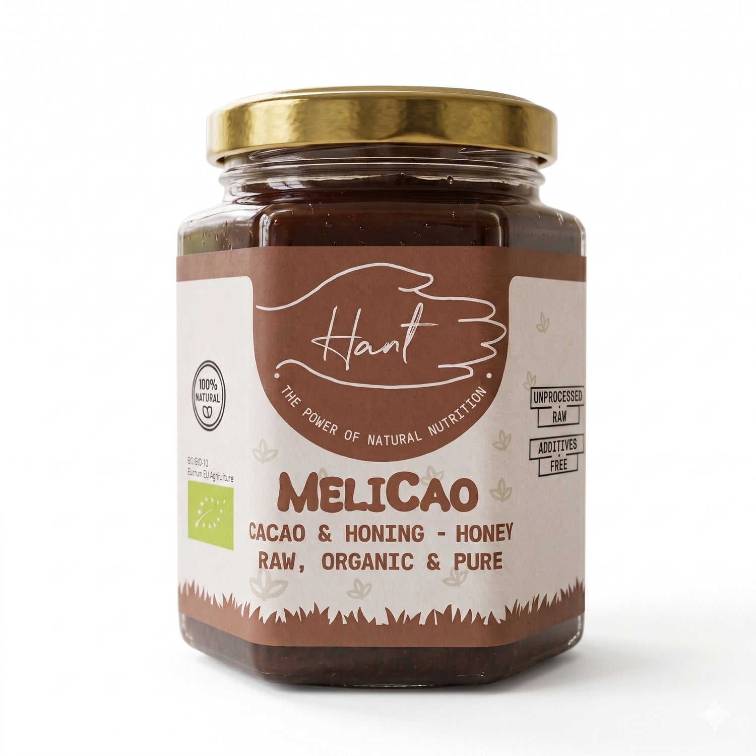 ORGANIC - MELICAO Healthy Chocolate Spread - Raw Honey with Cocoa – 250g